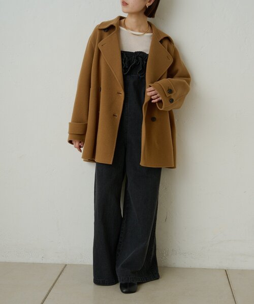 Omekashi（オメカシ） ピーコート pコート ダブルフェイスPコート