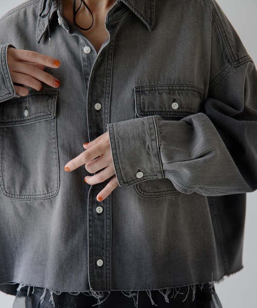 Whim Gazette（ウィム ガゼット） ブラウス シャツ デニムシャツ