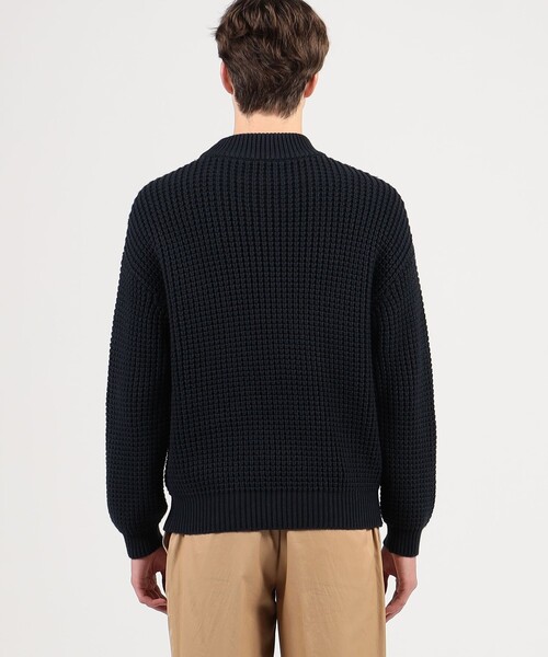 CABaN（キャバン） セーター ニット コットンカシミヤワッフル モック