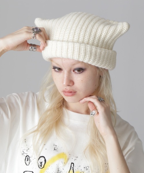 CHICA ニット帽 ニットキャップ Chica/チカ/DEVIL Knit Cap レディース