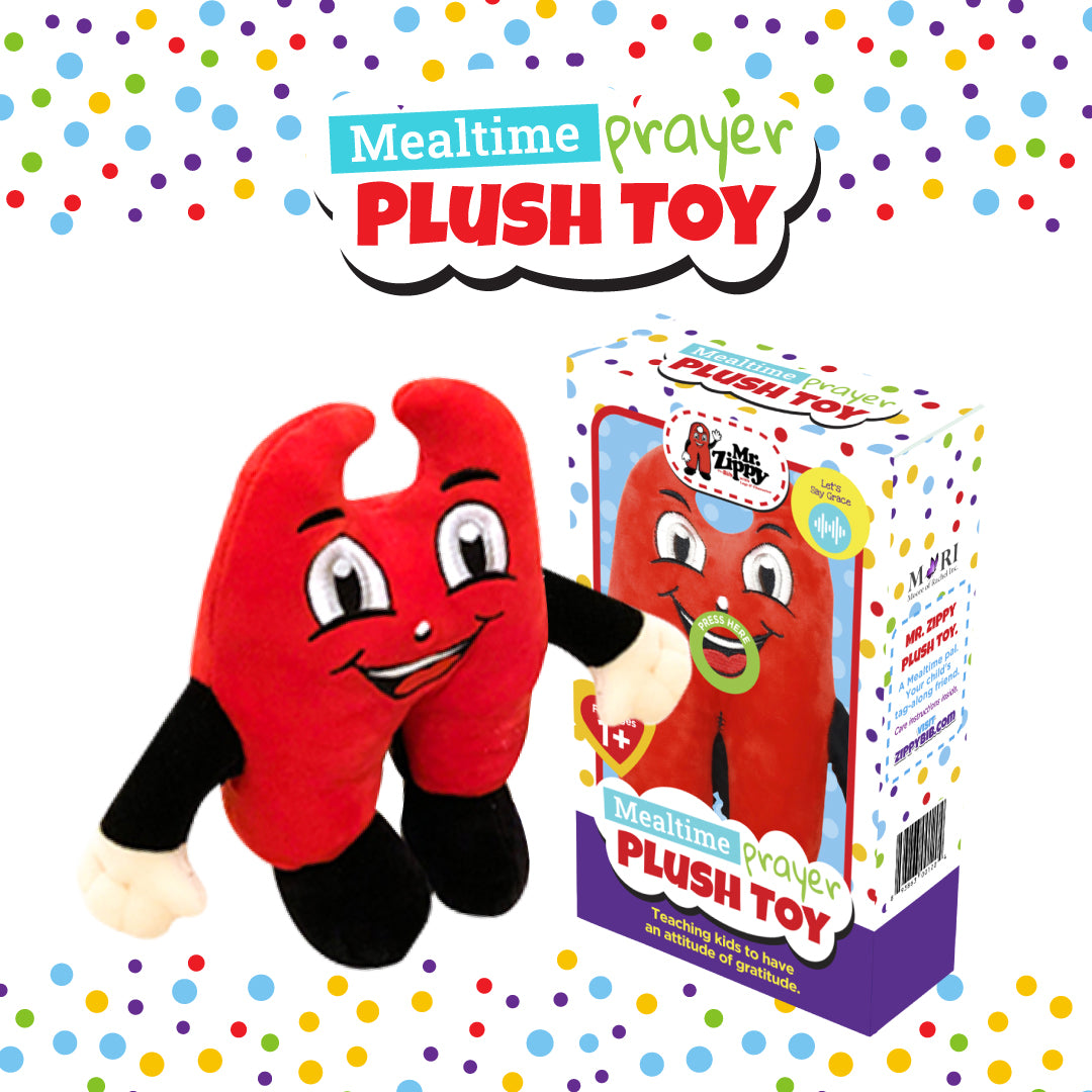 Mr. Zippy Plush Toy with Mealtime Rhyme – Zippy Baby World