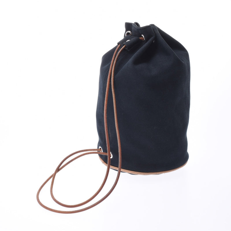 エルメスポロション ミミル 黒 ユニセックス キャンバス ショルダー