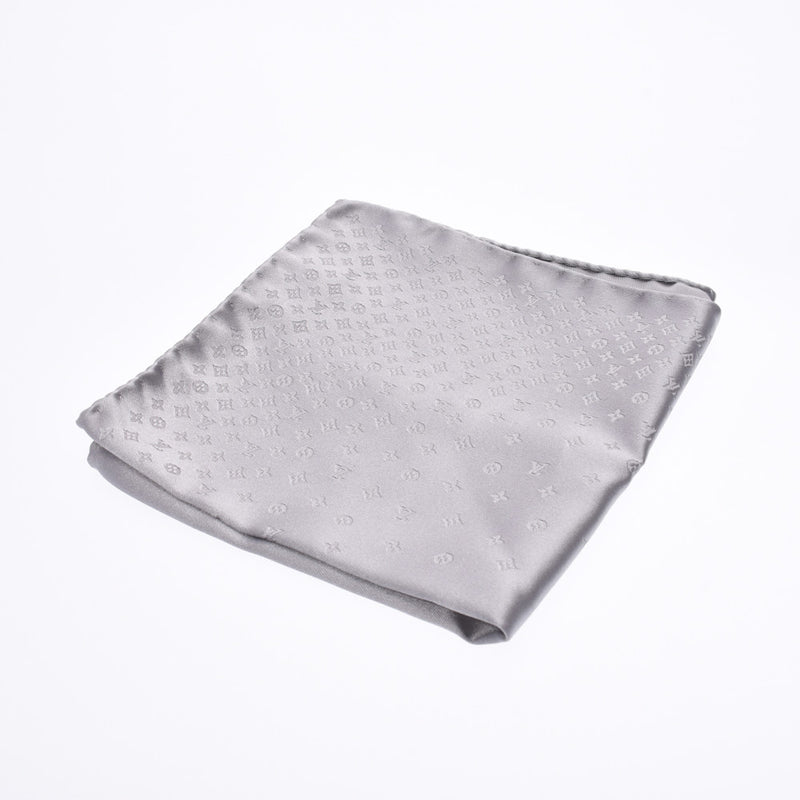 ルイヴィトンポケットチーフ シルバー メンズ ブランド小物 M73302