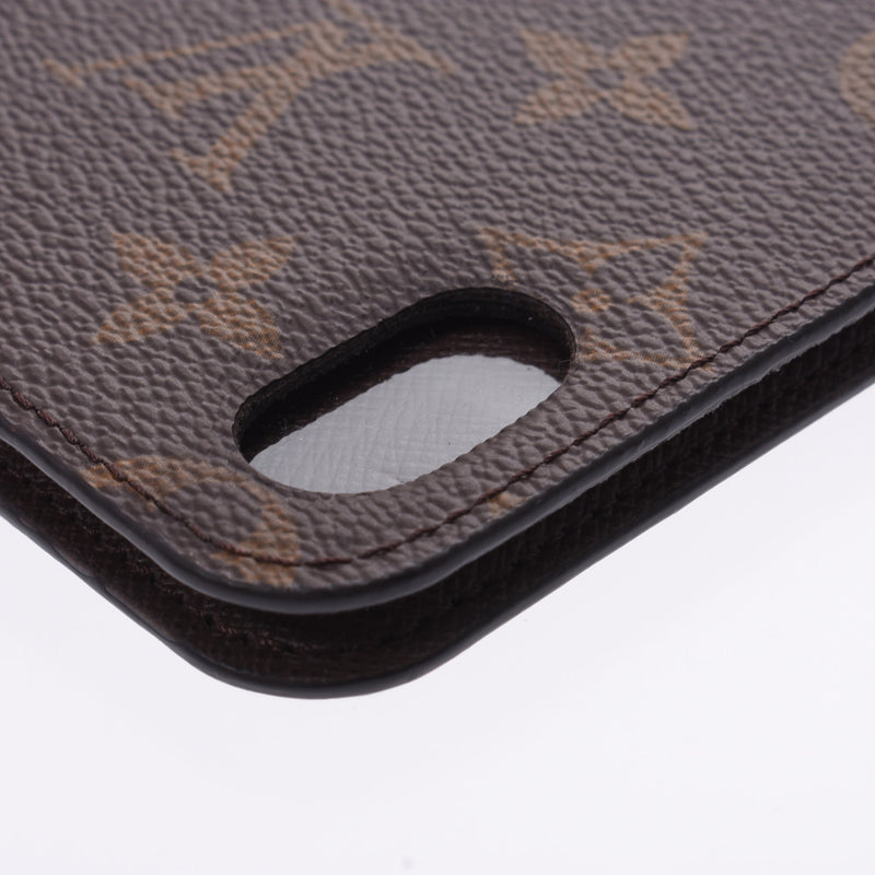 ルイヴィトンフォリオ iPhone XR 14145 ブラウン ユニセックス