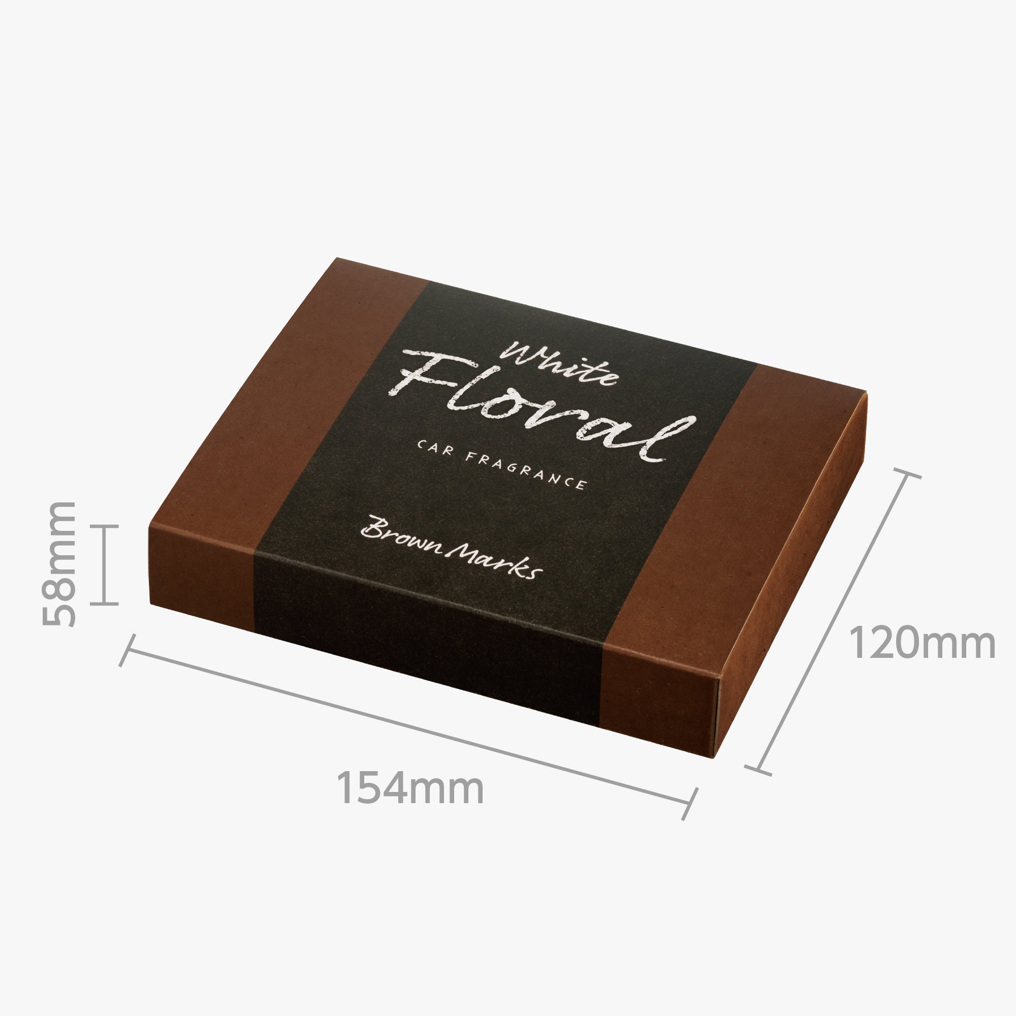 ブラウンマークス シート下 ホワイトフローラル | カーフレグランス