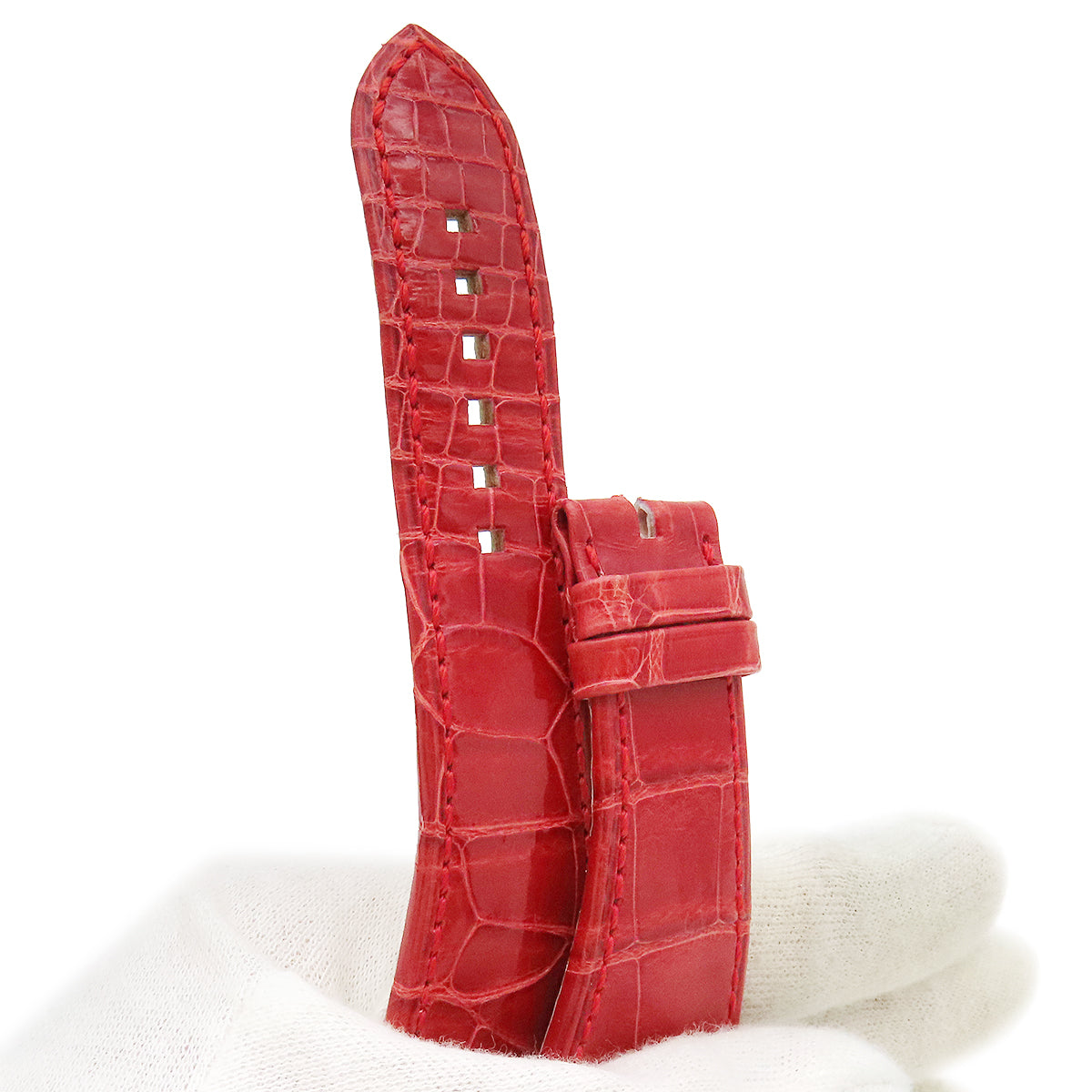 ハリーウィンストン Harry Winston レッド クロコダイル 腕時計パーツ