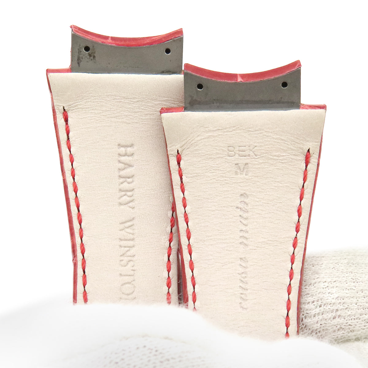 ハリーウィンストン Harry Winston レッド クロコダイル 腕時計パーツ