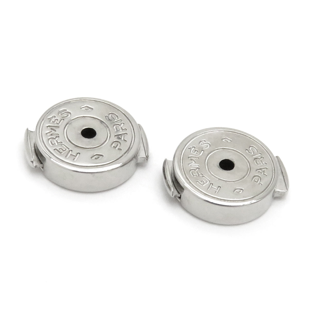 エルメス HERMES カージュ ド アッシュ Hキューブ ホワイト×シルバー