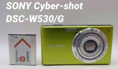 Sony Cyber-shot DSC-W530 14.1MP Digital Camera Green Japanese Only