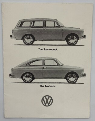 Original 1960s Volkswagen Car Auto Brochure Fastback Squareback | eBay
