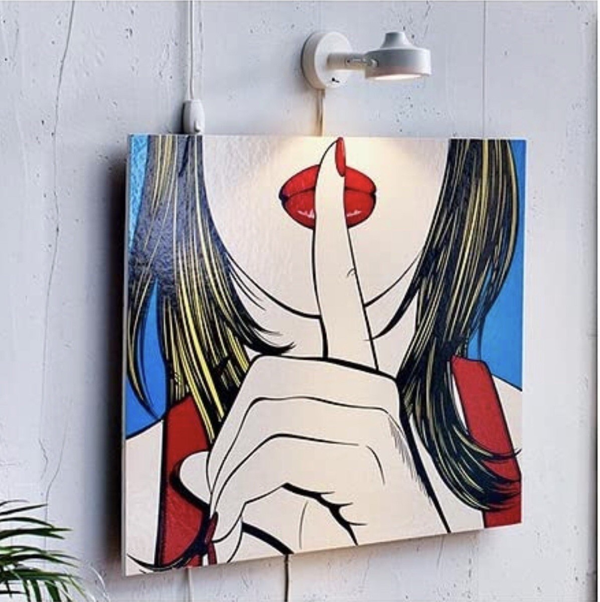 Vintage DEBORAH AZZOPARDI 1999 IKEA Sssshhh RED LIPS SOLMYRA