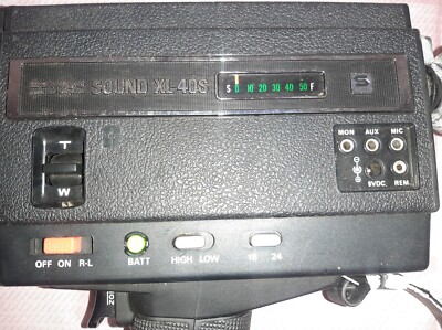 Sankyo Video Movie Camera, Model Sound XL-40S, Super 8, Black | eBay
