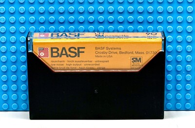 BASF LH-SM 90 YELLOW VERSION TYPE I BLANK CASSETTE TAPE (1) (USED