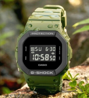 Casio G-Shock DW-5610UU-3D Green Resin Black Digital Urban Utility