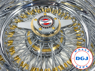 Zenith Style 14x6 Rev 72 Diamond Spokes Gold Nip+Hub Ring Lowrider