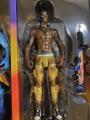 Travis Scott Cactus Jack Fortnite 12” Action Figure Set brand new