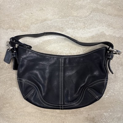 Coach Black Leather Y2K Mini Soho Hobo Shoulder Bag Purse #9541 | eBay