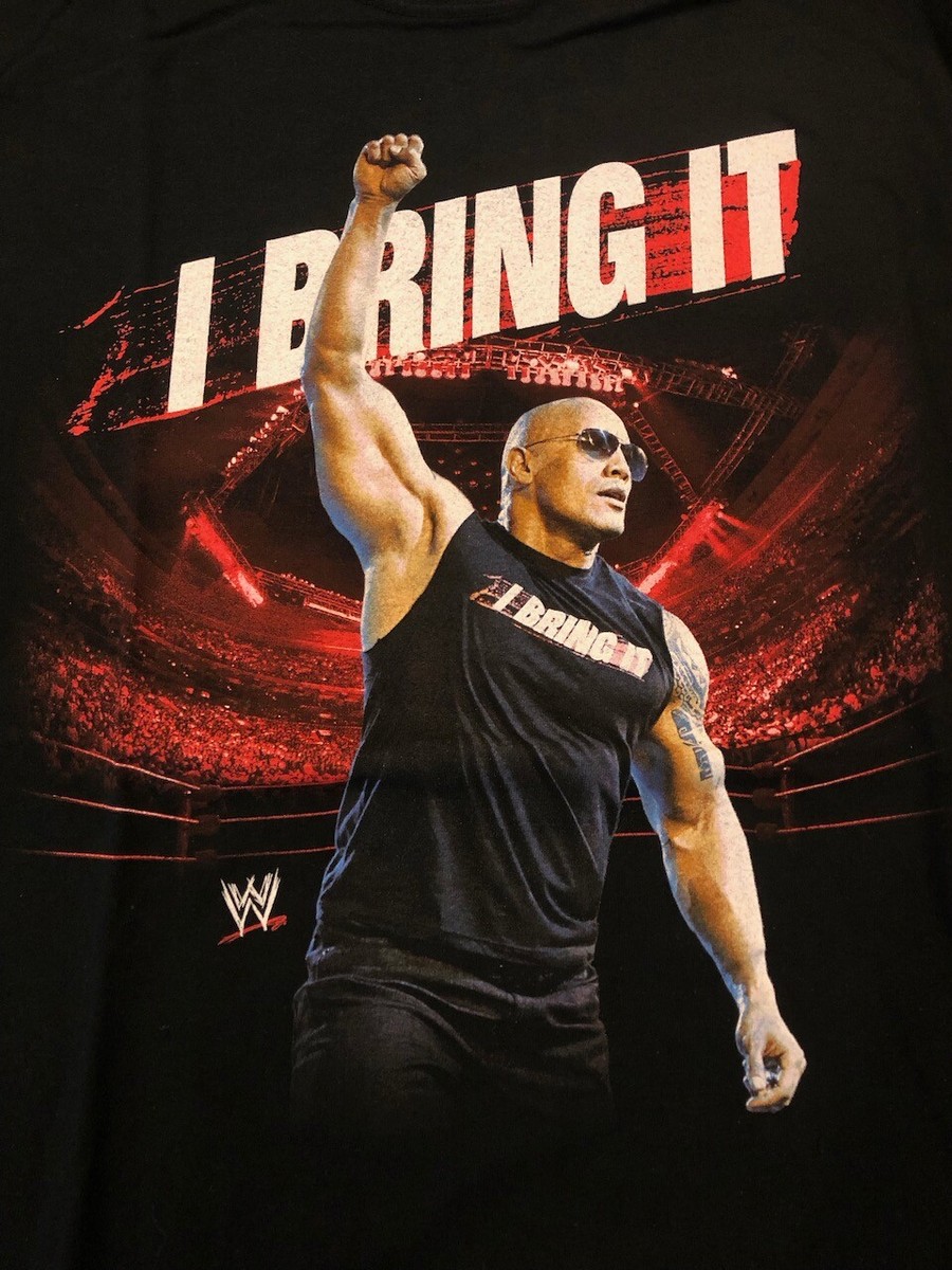 WWE T-Shirt THE ROCK I Bring It WWE Authentic Size X-Large XL