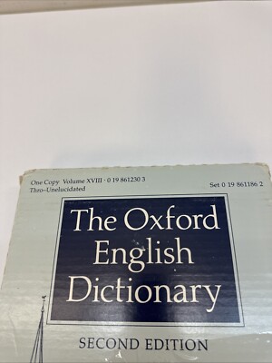 Oxford English Dictionary : 20 Volume Set by Edmund Weiner (1989