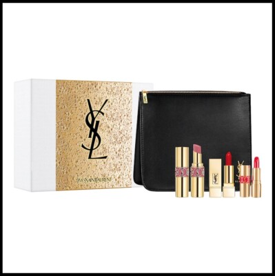 Yves Saint Laurent YSL Kiss and Couture Lipstick Trio 4pc Holiday