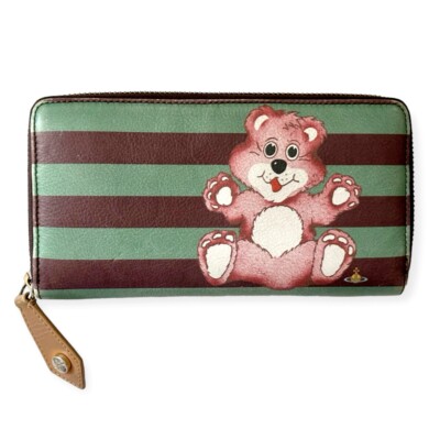 RARE Vivienne Westwood Teddy Bear Orb Long Zip Zippy Wallet | eBay