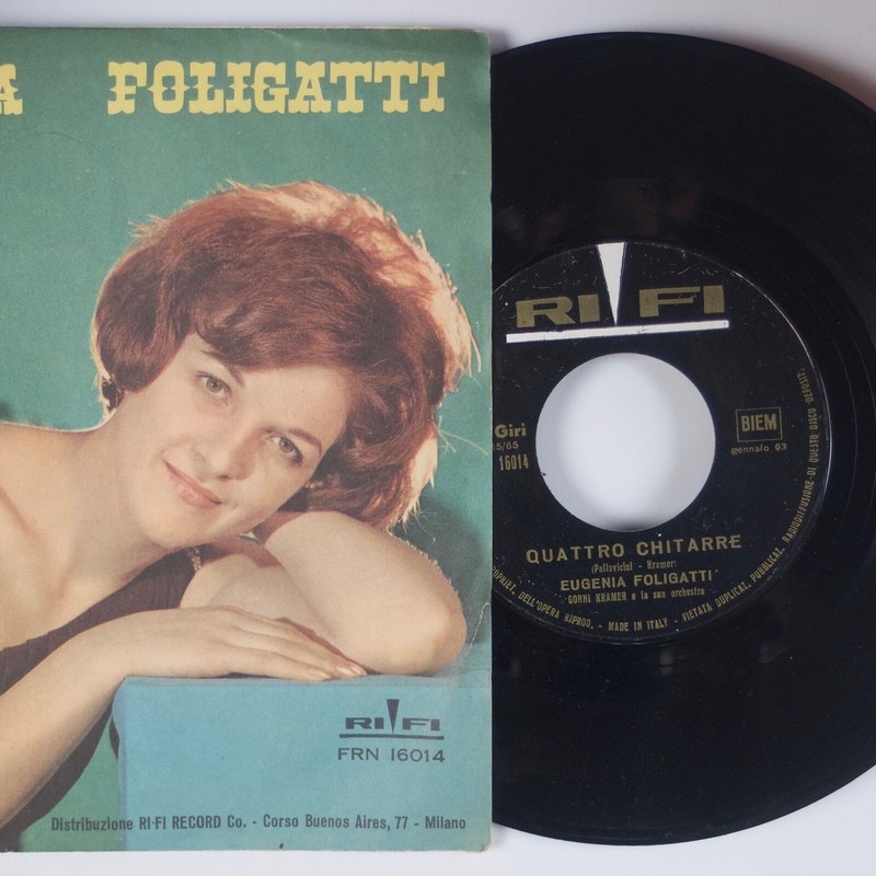 EUGENIA FOLIGATTI: Mon Amour My Love ITALY Rifi 7” 45 PS Pop | eBay