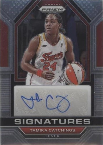 2024 Panini Select WNBA #184 Tamika Catchings Prizms Neon Green