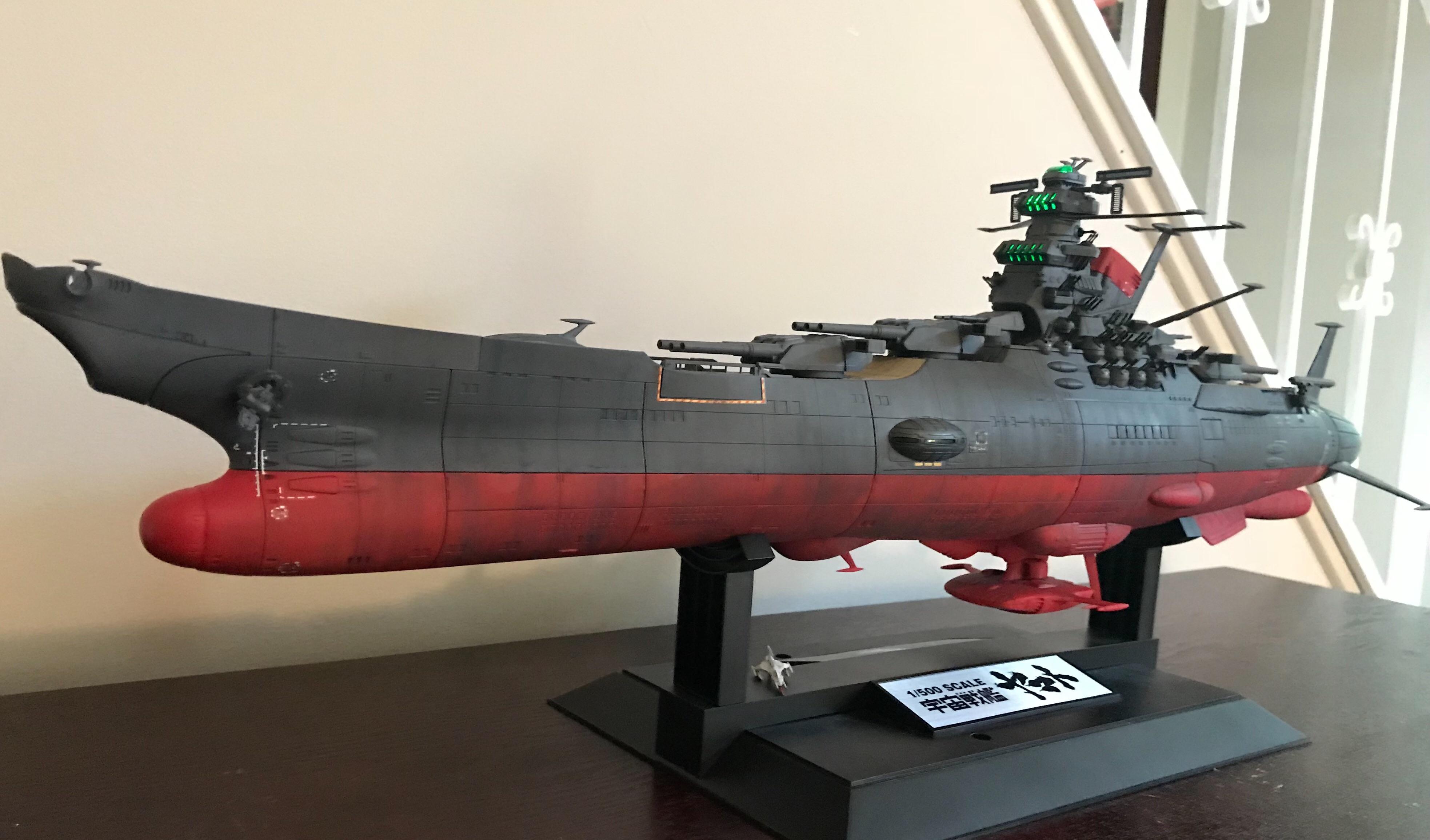 バンダイ 1/500 宇宙戦艦ヤマト ブリッジ点灯付き。 : r/modelmakers
