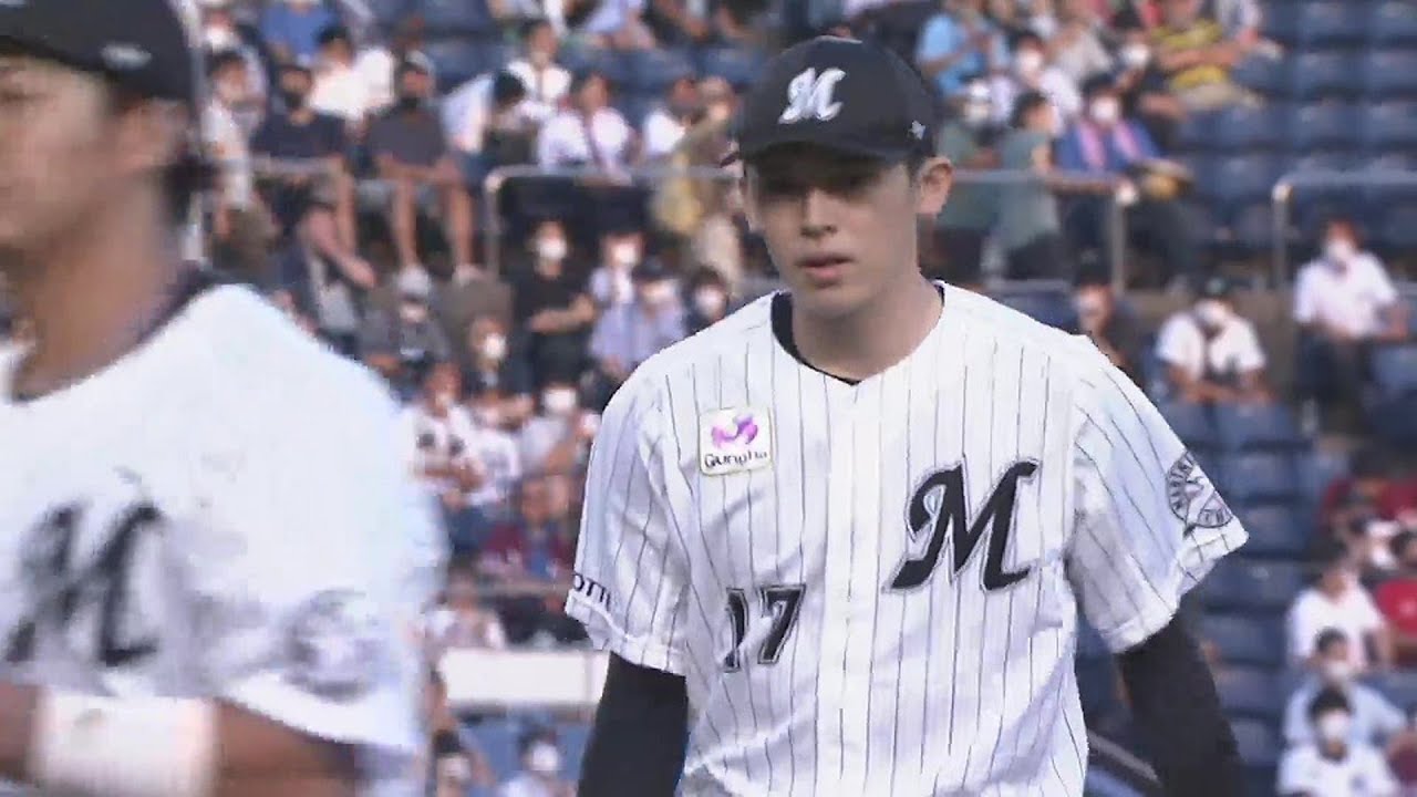 1回表】マリーンズ・佐々木朗希 プロ野球史上27度目となる1イニング4奪