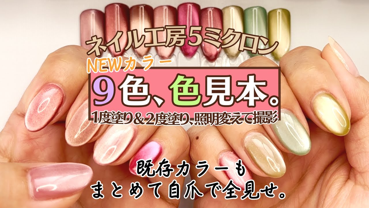 New colors released!] Nail Studio 5 micron magnetic gel in all