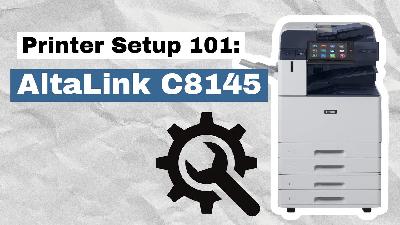 Printer Setup 101: AltaLink C8145 Clearing Paper jams - YouTube