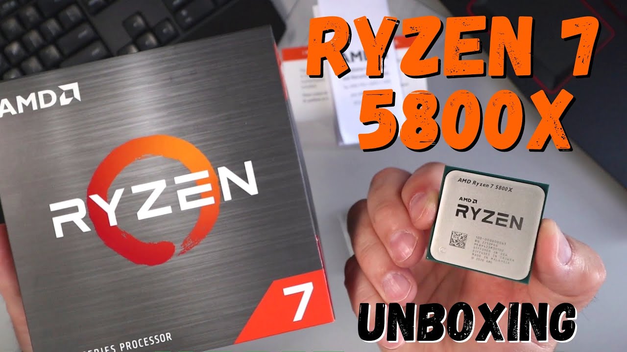 AMD Ryzen 7 5800X 5000 Series Unlocked CPU Unboxing - YouTube