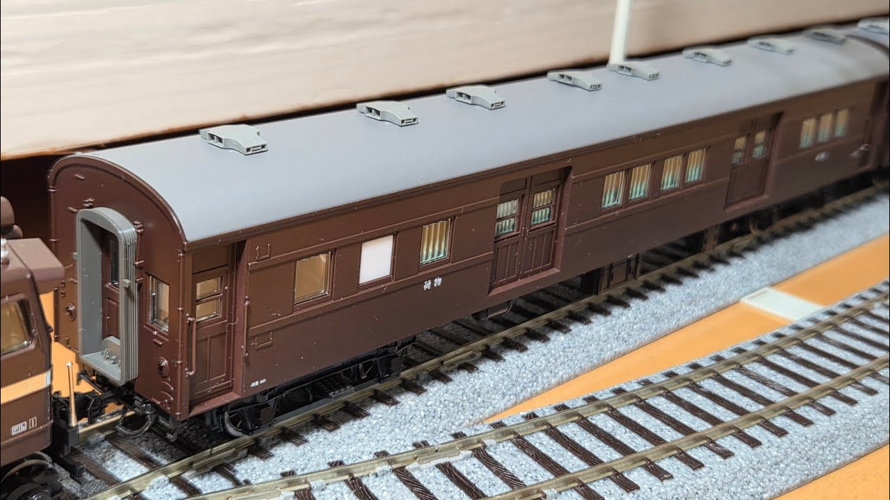 鉄道模型】16番(HO)/KATO 1-510 マニ61 350入線！上越形EF58で牽引しま