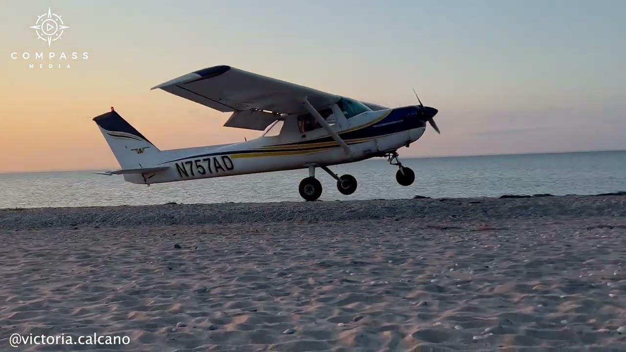Small Plane Crash Lands on Long Island Beach - YouTube