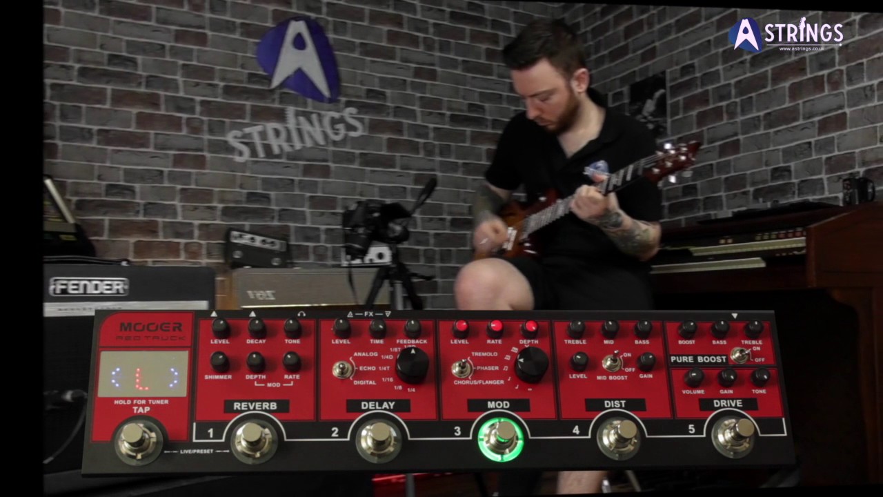 The Mooer Red Truck Combined Effects Pedal - YouTube