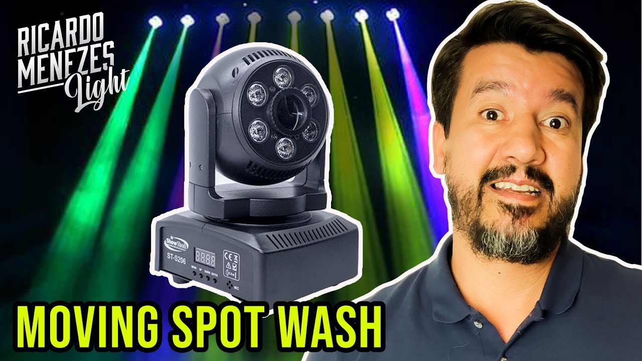 Moving spot Wash 2 em 1 !!! #movinglight #iluminaçãodmx - YouTube
