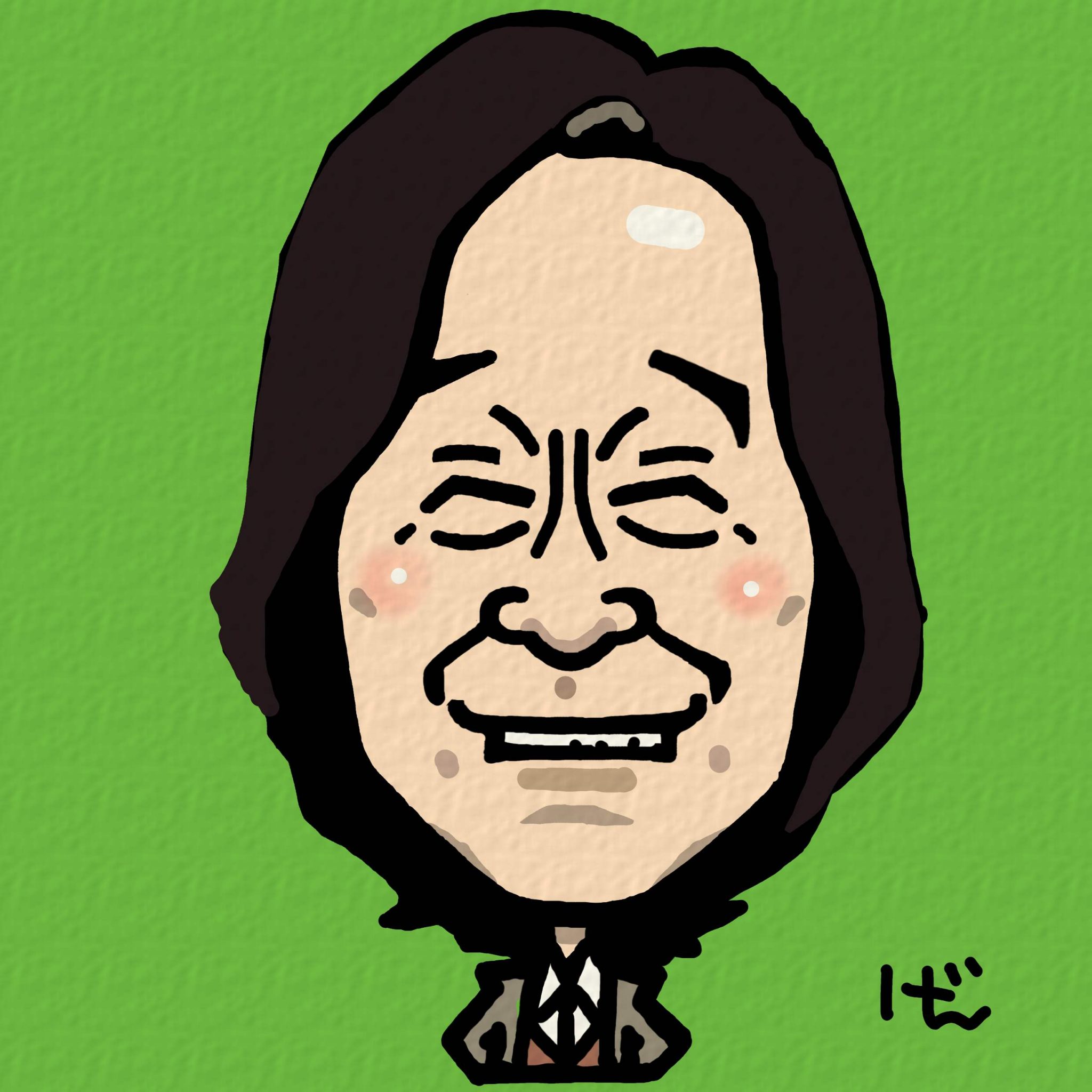 似顔絵】武田鉄矢さん。