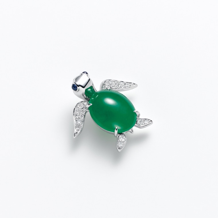 はなみどり ピンブローチ うみがめ(プラチナ): かがよい | IMAYO