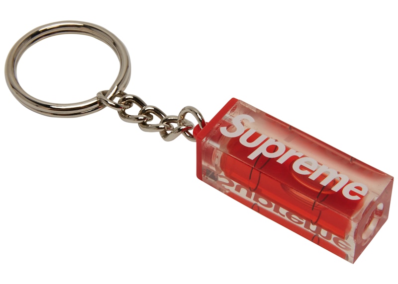 Supreme supreme leather key loop red Logo Red Leather Key loop FW21