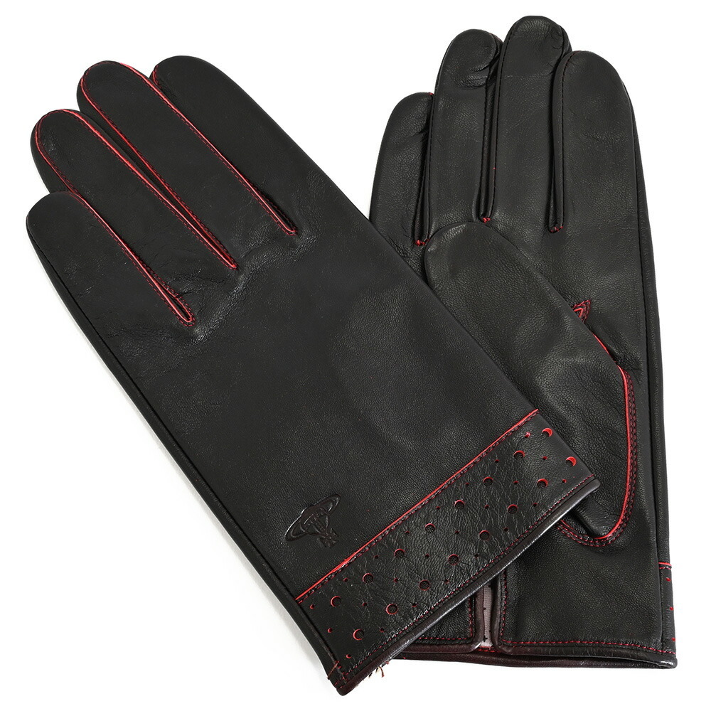 ヴィヴィアンウエストウッド 手袋 黒(ブラック) Vivienne Westwood