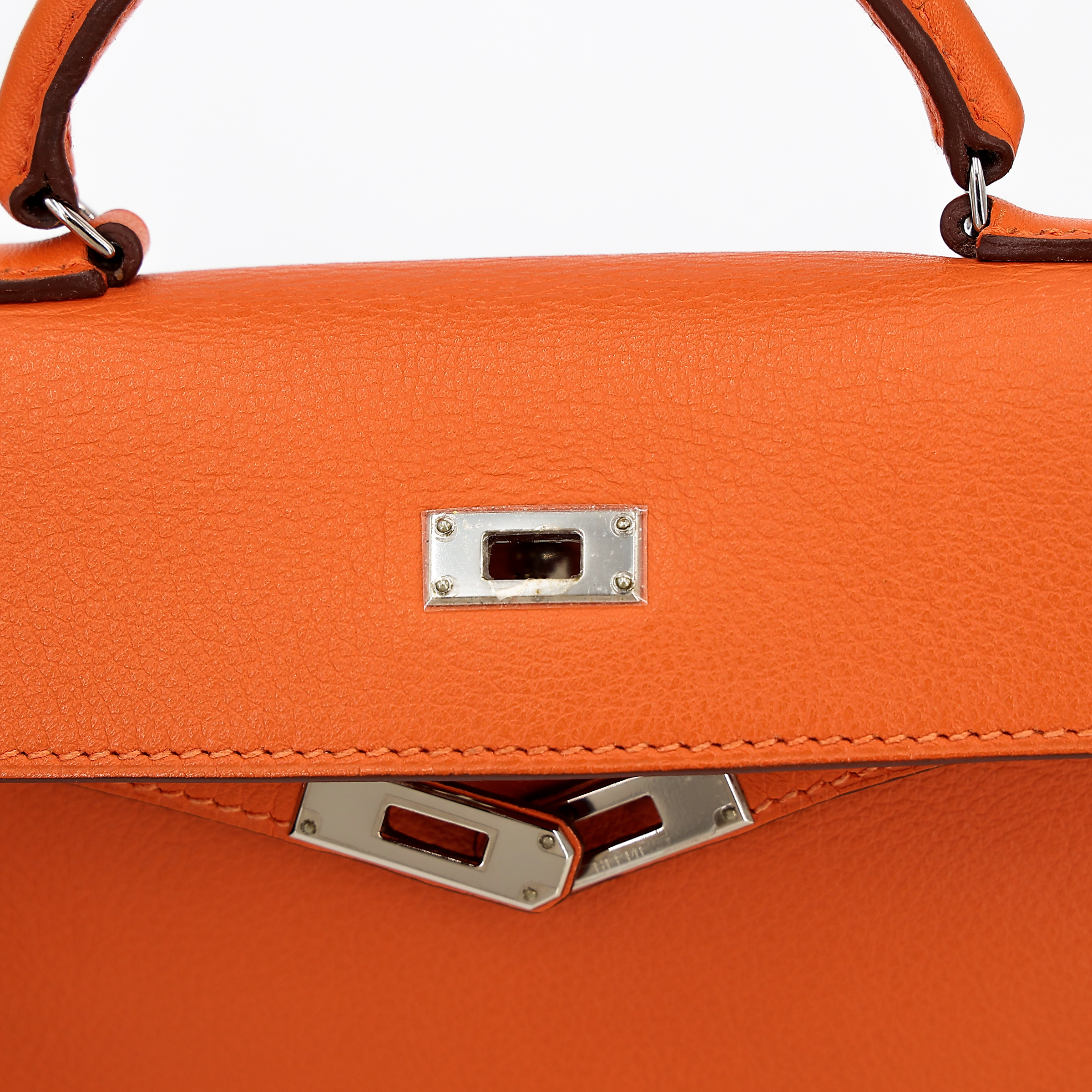 ランク A HERMÈS エルメス タイニーケリー オレンジ (93) エバーカラー