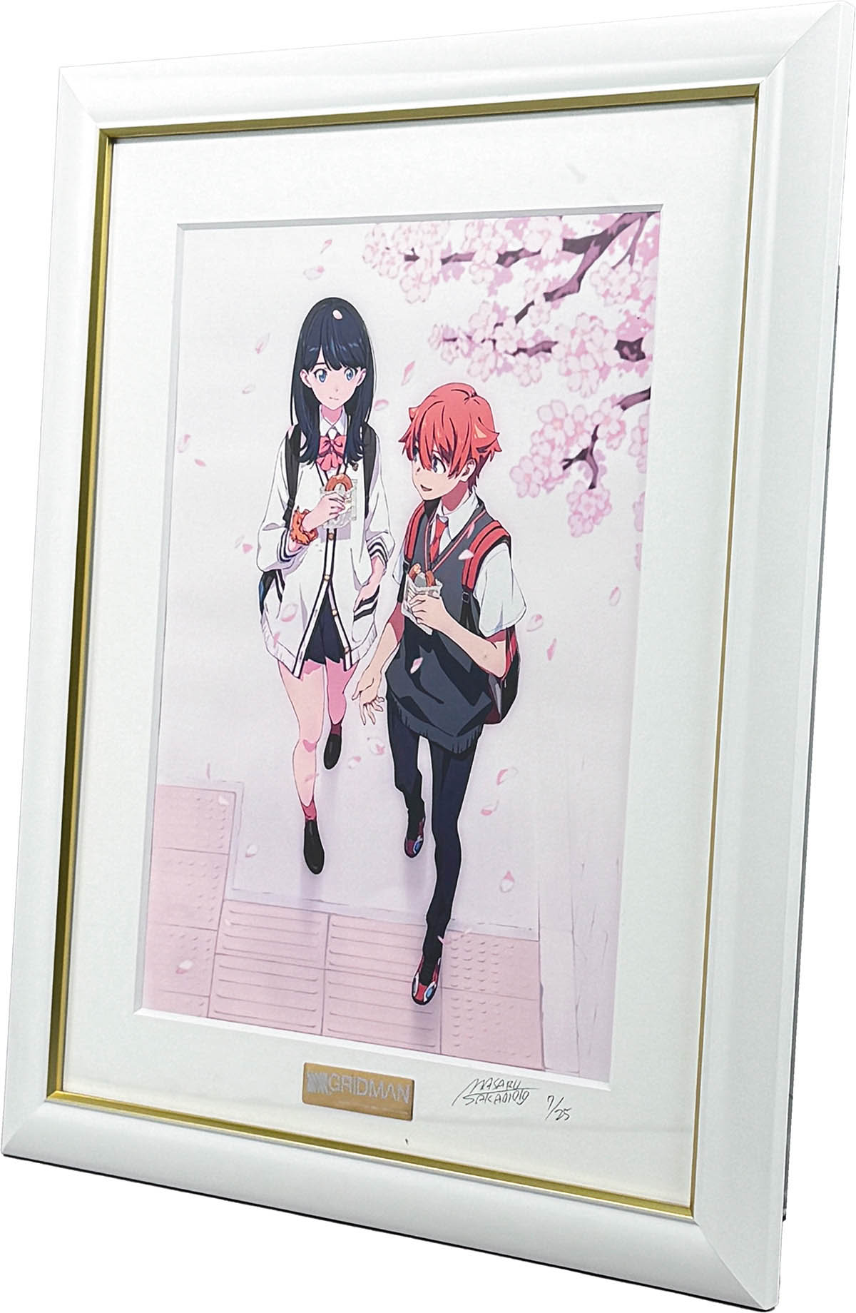 2309] 雨宮哲 直筆サイン入りカラー複製イラスト「SSSS.GRIDMAN