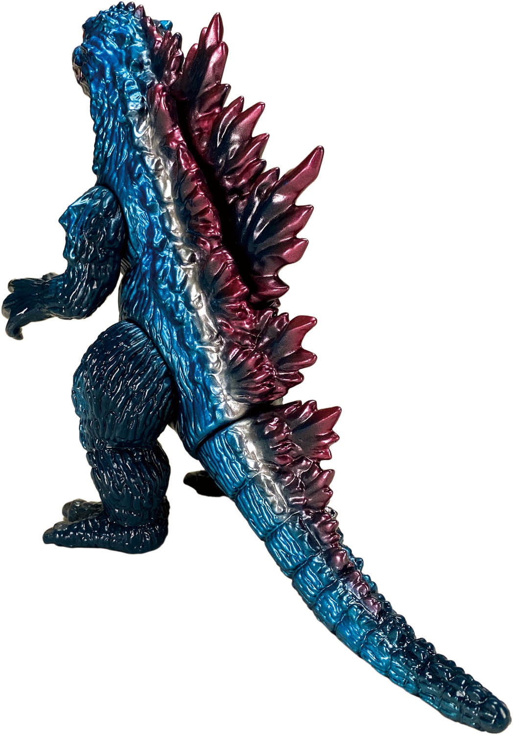 M1号 ミレニアムゴジラ 濃青成型 青塗装 背紫 黒赤目