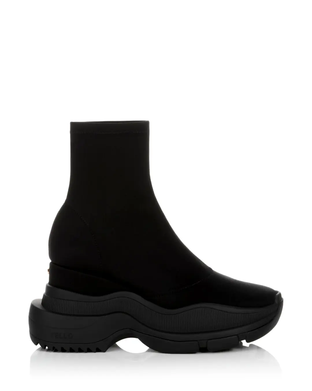 YELLO / TOKYO BLACK MID SNEAKER SHORT BOOTS