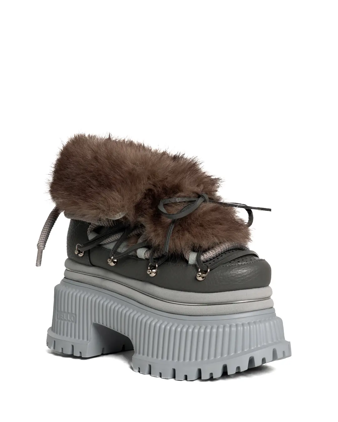 YELLO / WOLFY PLATFORM SHORT BOOTS