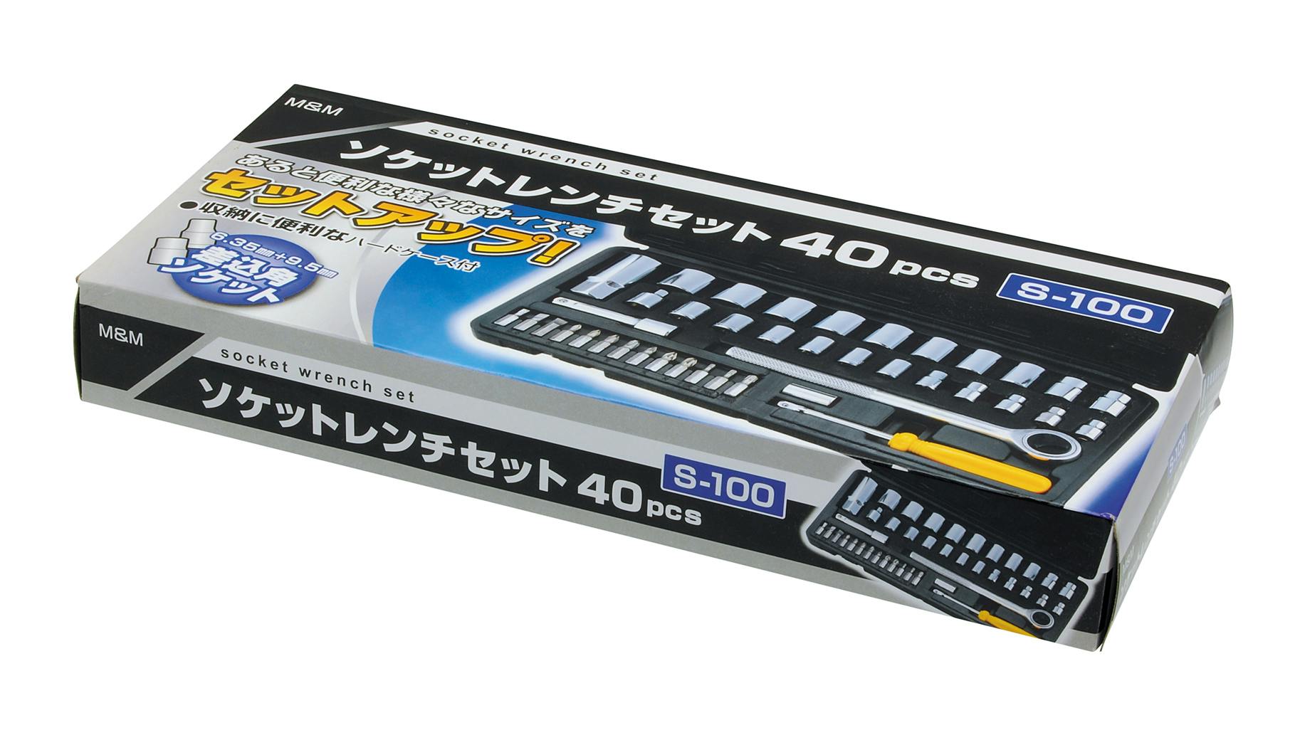 TAKAGI M＆M 高儀 ソケットレンチセット 40pcs S-100 4907052218833
