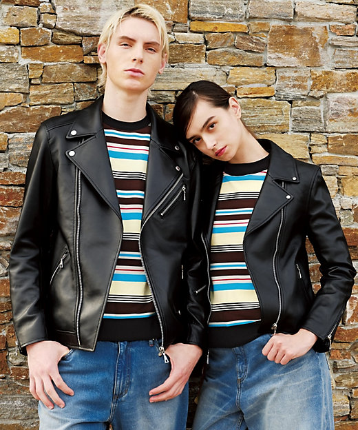 本革】レザーライダースジャケット（2002419701