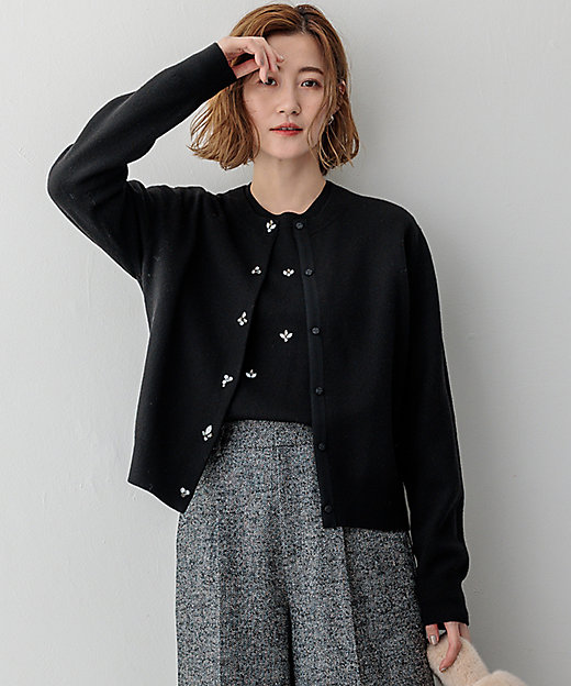 ビジューニット カーディガン（KRWOCW0560） | 23区 (Women