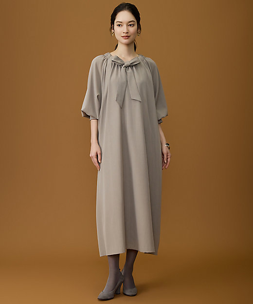 SHIHOさん着用】TWドレープツイル3WAYボウタイ ワンピース