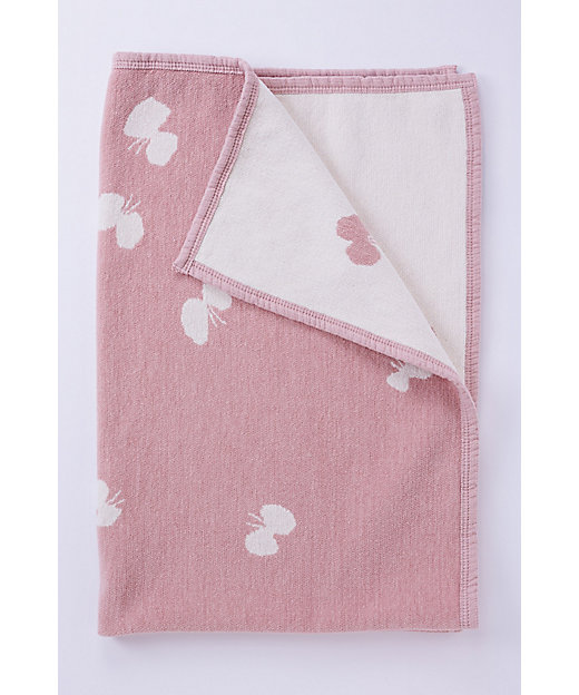 コットンハーフブランケット CHOUCHO スモーキーピンク